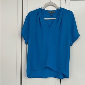 Halston Heritage Vibrant Blue V-Neck Blouse
